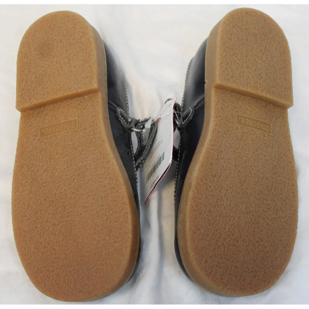 2006/7 Gymboree Bon Voyage Dress Shoes sz 13 Heart Cut outs Navy Blue Mary Janes